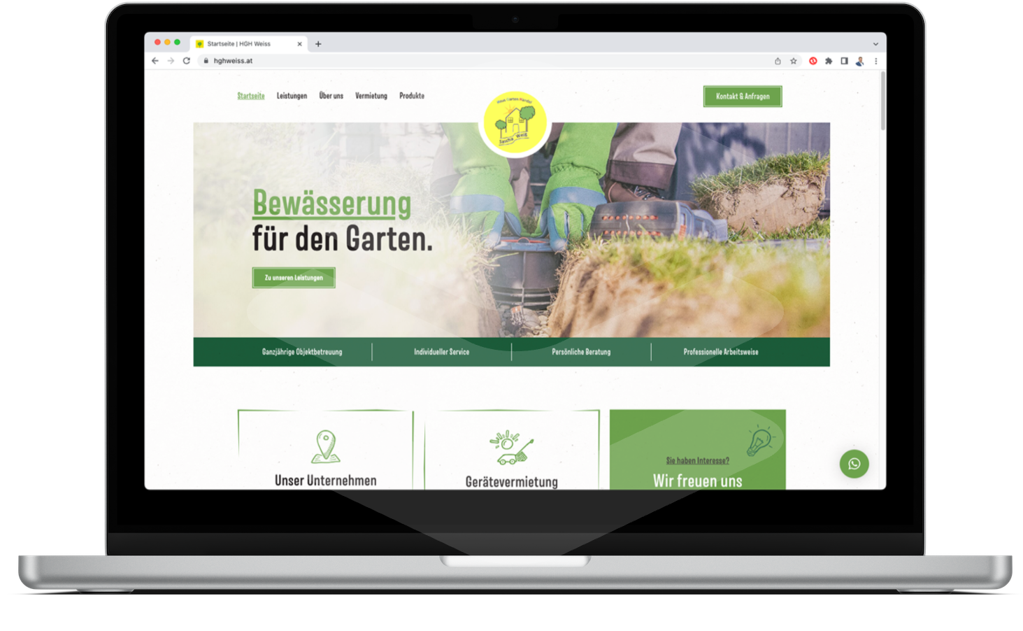Website Erstellung für HGH Sascha Weiss